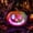 Colorful, variant on Halloween Light-Up Jack-O'-Lantern, 13.7 Inch Glowing Pumpkin Decor with Warm or Color-Changing LED, Battery Operated Tabletop Prop for Home Mantel Porch Party