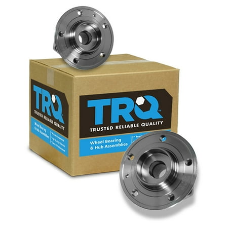 TRQ Front Wheel Hub & Bearing Assembly Pair Set for 99-04 Volvo V70 C70 BHA53523