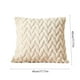 thumbnail image 3 of Cojín Decorativo con Bordado de Hojas En 3D, Color Beige, Suave, para Mesilla de Noche, Oficina, Sofá o Lumbar - 45X45Cm | Poliéster - 1 Unidad, 3 of 6
