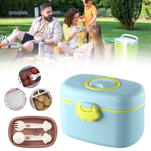 WHEANG Portable Formula Container Sealed And Dispenser Travel Friendly Powder Box For Snacks And Rice Compact Design