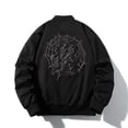 thumbnail image 3 of Hot Recommendations For 2024 Men Women Bomber Jacket Fashion Spring Autumn Letter Embroidery Stree, 3 of 5