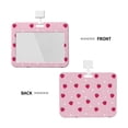 thumbnail image 2 of Naloa Strawberry And Heart Card Badge Holder Work Badge Sleeve for Office, School, Factory, ID Credit Cards, Driver Licenses and Passes, 2 of 7