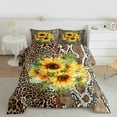thumbnail image 3 of Homewish Abstract Cheetah Pattern Full Size Comforter Sets,Snake Print Bedding Comforter Set,Country Floral Sunflower Bedding Sets For Girl,Luxury Bedroom Decor,3-Piece, 3 of 9