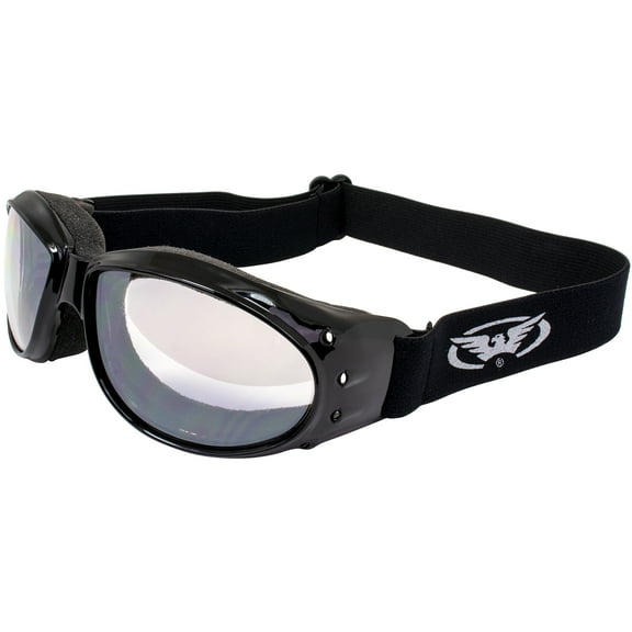 Global Vision Eyewear Eliminator Goggles with Micro-Fiber Pouch, Clear Mirror Lens