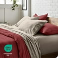 thumbnail image 6 of Bare Home Washed Sheet Set - Premium 1800 Collection - Deep Pocket - 4 Piece - Queen, Pebble Beach, 6 of 7