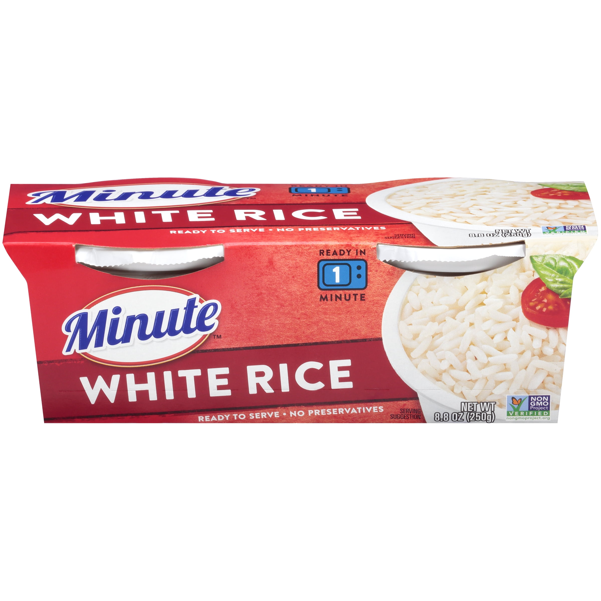 Minute Ready to Serve White Rice Long Grain Cups, 4.4 Oz, 2 Ct ...