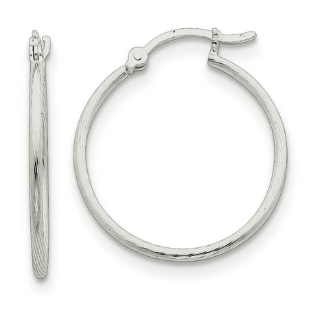 Primal Silver Sterling Silver Hoop Earrings