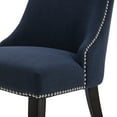thumbnail image 5 of CHITA Upholstered Dining Chairs Set of 2 Kitchen Chairs, Full Back&Wood Legs, Fabric in Insignia Blue, 5 of 7