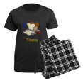 thumbnail image 5 of CafePress - Tinapayblacktshirtfront Pajamas - Women's Short Sleeve Print T-Shirt and Pants Dark Cotton Pajama Set, 5 of 7