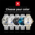 thumbnail image 6 of OLEVS Watches for Men Business Dress Casual Analog Quartz Stainless Steel Waterproof Luminous Men Wrist Watches Reloj Para Hombre Black Dial, 6 of 12
