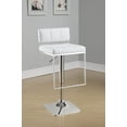 thumbnail image 3 of Alameda Adjustable Bar Stool Chrome and White, 3 of 10