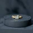 thumbnail image 6 of Rosec Jewels Lab Grown Diamond 5mm Princess Cut Engagement Ring, EF-VS Quality, 10K Yellow Gold, US 7.00, 6 of 9