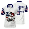 thumbnail image 2 of HOMYGIFTS Men's Golf Polo – Patriotic Birdie Bogey, Eagle, Par Design with American Flag, Moisture-Wicking, Perfect for Golf Enthusiasts, 2 of 16