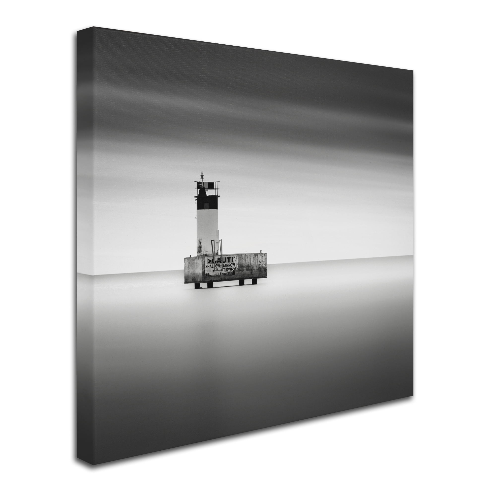 Trademark Fine Art "Warning Sign" Canvas Art by Dave MacVicar