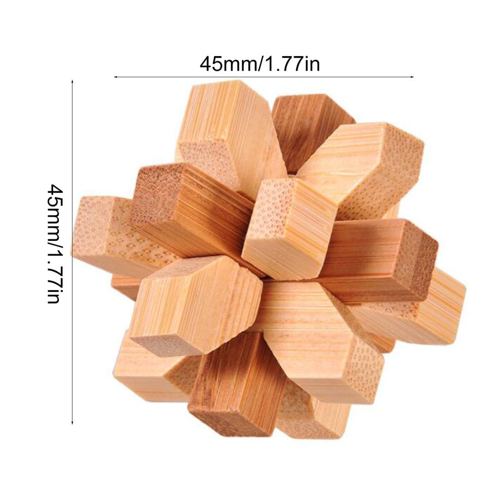 3D Jigsaw Puzzles Wooden Classic Cube Genius Puzzle And Brain Teasers Toy GN 