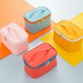 thumbnail image 4 of Boc Makeup Bag with Handle Portable Faux Leather Travel Makeup Bags for Outing, 4 of 10