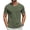 Army Green, variant on Men's T Shirts Short Sleeve Classic V Neck T-Shirt Casual Summer Basic Tee Shirt