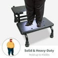 thumbnail image 6 of SHYUJAJIE 2 Step Stool with Handle for Seniors, Height Adjustable & with Sensor Light, Hold up to 450 lbs, Heavy Duty Bedside Step Stool for High Beds for Adults, Elderly, Handicap, 6 of 8