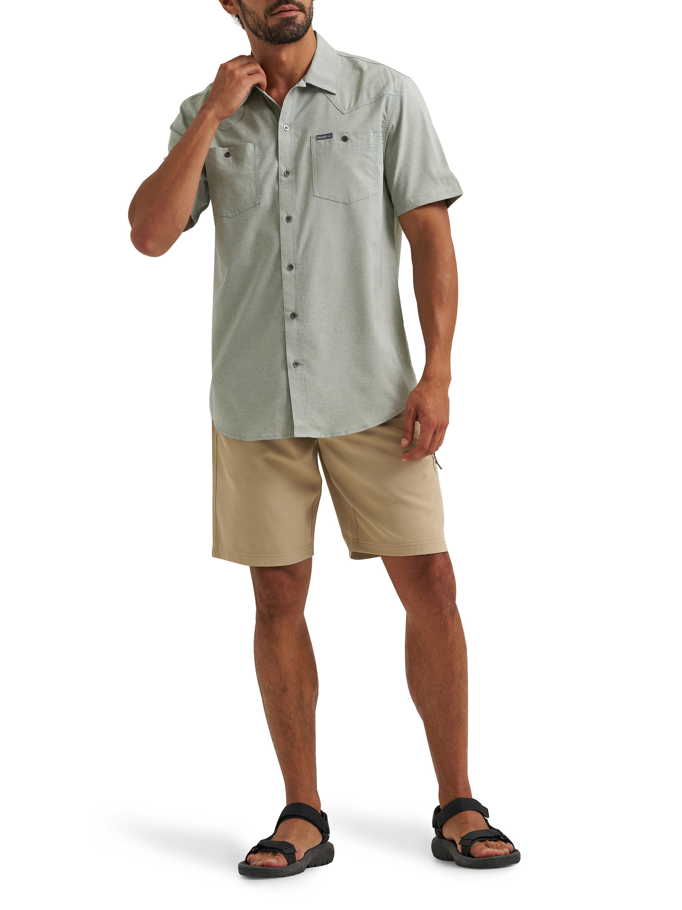 Wrangler Men's and Big Men's Outdoor Performance Side Elastic Waist Short (30-48)
