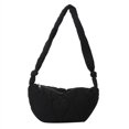 thumbnail image 1 of Bolso de hombro femenino acolchado ligero de algodón suave de moda para chicas adolescentes, 1 of 8
