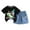B0769-Black, variant on NIEWTR Baby Boy Short Outfits Summer Toddler Boy Elastic Shorts Dinosaur Short Sleeve T-shirt 2 Pcs Summer Boy Short Set Summer Pjs 5t 6t Children's Day Gift 2PCS Set ,4-5 Years