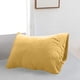 thumbnail image 4 of Funda de almohada lavada de color sólido para ropa de cama - Funda de almohada de poliéster transpirable, diseño suave sin núcleo para dormir cómodamente, 4 of 6