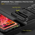thumbnail image 4 of For Google Pixel 9 Pro XL Case, Shockproof Bumper Case with Sliding Camera Cover, Military-Grade Protection,Black, 4 of 7