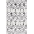 thumbnail image 1 of Rugs.com Paxon Trellis Collection Rug – 8 Ft Round Ivory Black Medium Rug Perfect For Kitchens, Dining Rooms, 1 of 1