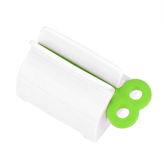 LAZIOEGR Green Rotating Tube Toothpaste Squeezer & Cosmetic Dispenser – Easy‑Install ABS Stand for Bathroom