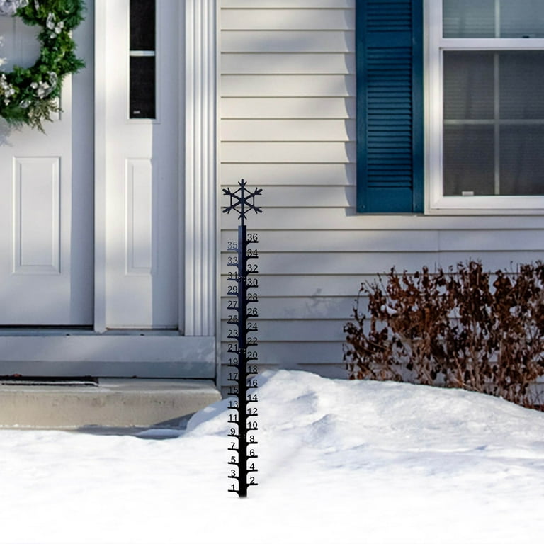 36 Inches Snow Gauge Handmade Metal Yard Snow Measuring