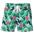 thumbnail image 1 of HX pantalones cortos de playa Hawaianos para Hombre, Ropa con estampado Floral de hojas polinesianas, a la moda, envío directo Fivean unisex, 1 of 2