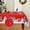 Red, variant on Yastouay Christmas Tablecloth Snowman Christmas Table Cover Red Rectangle Table Cloth for Xmas Dinner Party Decor, 60" x 84"