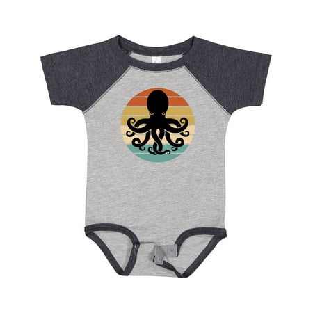 

Inktastic Octopus Retro Vintage Sunset Gift Baby Boy or Baby Girl Bodysuit