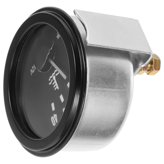 UNOMOR Mechanical Temp Gauge Alloy Black 1Pcs for Automotive Use and Vehicle Owners