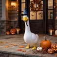 thumbnail image 4 of Sruoe Halloween Witch Hat Accessory for 23 Inch Porch Goose Statue, Decorative Holiday Hat for Outdoor Goose Figurine, 4 of 6