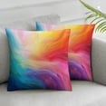 thumbnail image 3 of JRXY Pillow Covers Art Rainbow LGBT Print Throw Pillow Covers Farmhouse Pillowcase Home Decor Living Room House Decorative for Sofa Couch 2 pcs White, 3 of 7