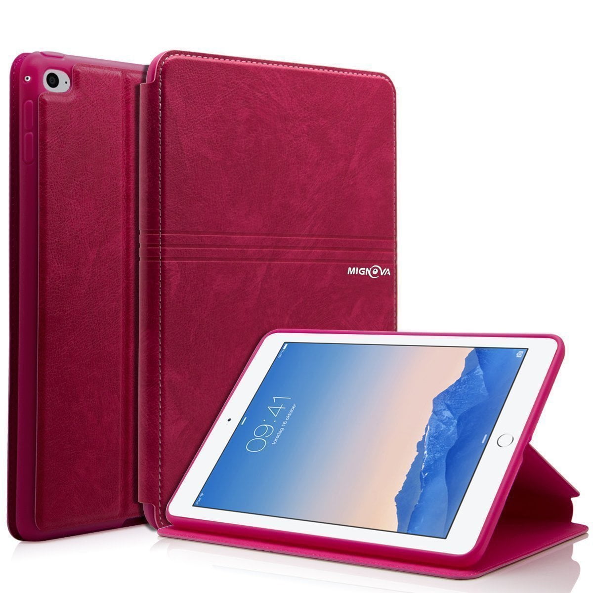 Mignova iPad Air 2 Case Slim Leather Folio Flip Smart Wallet Case