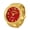 Gold-A, variant on Men Women Elastic Band Finger Watch: Glitter Round Simple Dial Quartz Ring Stretch Strap Watches for Mother's Day