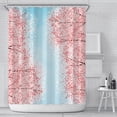 thumbnail image 2 of Doublure de Rideau de Douche Florale Rose Style Asiatique Japonais Fleur Fleurs de Cerisier Rideau de Douche Imperméable Impression 3D Rideau de Bain LS LS, 2 of 7