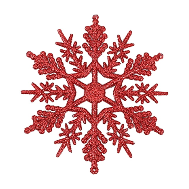 Fiudx Decoración Navideña de Copos de Nieve, Copos de Nieve de Plástico Brillantes, Adornos Invernales Vibrantes, Decoración Festiva para Árboles y Lugares de Celebración, Fiestas, Restaurantes y Bar