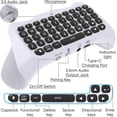 thumbnail image 2 of Ps5 - Wireless Bluetooth Game Chatpad Keyboard, 47 Keys Keypad - Built-in Speaker 3.5mm Headset Audio Jack Compatible With Dualsense Controller, 2 of 5