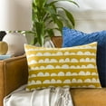 thumbnail image 2 of Lachen LHN-002 18"H x 18"W Square Pillow Cover in Bright Yellow and Cream, 2 of 3