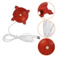 thumbnail image 1 of TEHAUX 2Pcs Led Light Display Base Wooden Round Stand For Crystal Ball And Decorative Items In Light Brown, 1 of 7