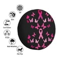 thumbnail image 4 of Fuzoiu Breast Cancer Print Universal Spare Tire Cover with Buckle Strap, Waterproof Wheel Covers for Jeep, Trailer, RV, Truck and All Car-16 inch, 4 of 6