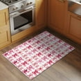 thumbnail image 3 of Aesthetic Bows Washable Area Rug 2 x 3 ft Pink Rose Bow Love Bow White Background, Soft Non Slip Rugs Stain Repellent Indoor Felt Carpet for Living Dining Room Bedroom Home Office, 3 of 9