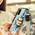 thumbnail image 3 of Case for Huawei P20 Pro, Rhinestone Painting Cloth Embossed Stylish Soft TPU Frame Glitter Thin Multicolor Soft Holder Stand Wrist Strap Full Protection Bumper, by IBAOLE -Purple Blue Huawei P30, 3 of 9