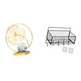 thumbnail image 1 of Cesta de almacenamiento colgante con forma de hoja, organizador de pared, estante de gabinete, material de hierro, ideal para regalar, decoración del, 1 of 8