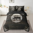 thumbnail image 2 of Manfei Rustic Farmhouse Cattle 7-Piece Twin Bedding Sets,Old Barn Door Bedding Comforter Set,Farm Animal Cow Sheet Sets For Child,Ultra Soft Home Decor Reversible, 2 of 8