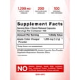 thumbnail image 2 of Apple Cider Vinegar Capsules | 1200mg | 200 Pills | Extra Strength | Value Size | Non-GMO, Gluten Free Supplement | by Nature's Truth, 2 of 7