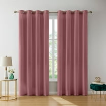 THD Grace Velvet Premium Soft Grommet Window Treatment Curtain Drapery Panels - Set of 2 Panels